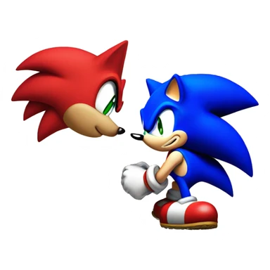 sonic vs mario sticker
