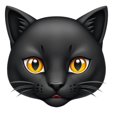 Crea un emoji de pantera negra  sticker