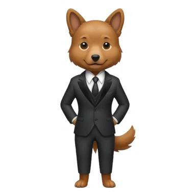 The dogwent in a suit
 sticker