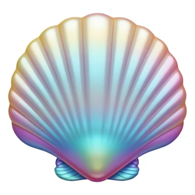 White pearl shell sticker