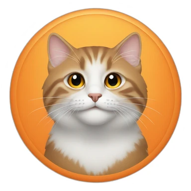 smike in orange circle sticker