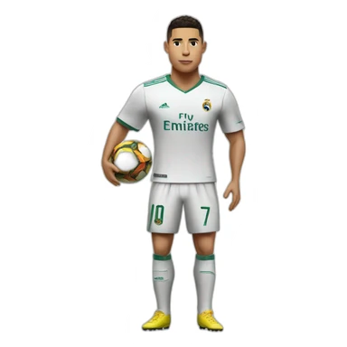 Ronaldo con la equipacion de futbol sticker