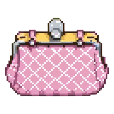 pink designer purse sticker