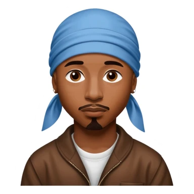 2Pac only face and durage sticker