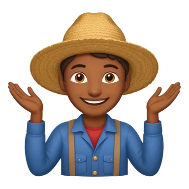 Namaste emoji sticker farmer  sticker