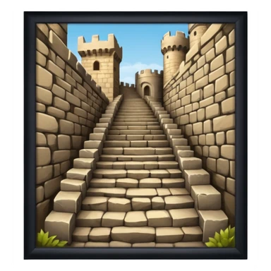 stairs castle  sticker