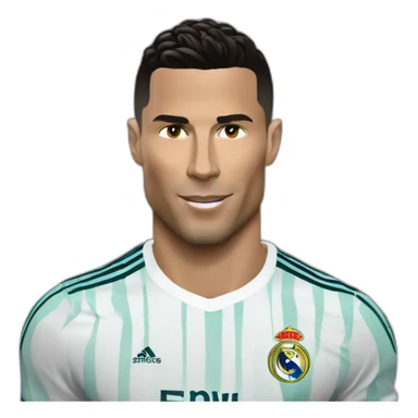 cr7 with messe sticker