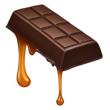 Melting Hershey bar sticker