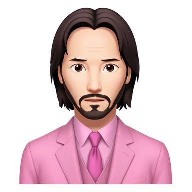 Keanu Reeves Neo Matrix pink sticker