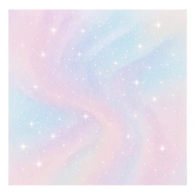 sparkly pastel wall art sticker
