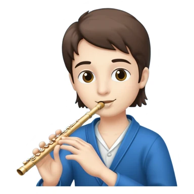 Player of flute sticker