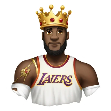 LeBron king crown sticker