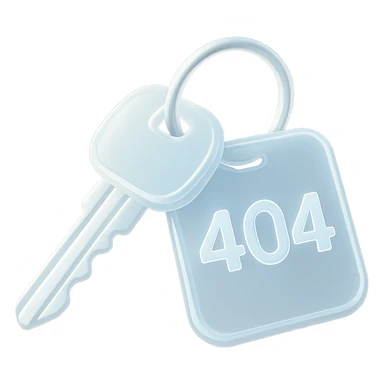 A set of 3D rendered car keys with a distinctive key fob displaying "404" - suggesting you can't start/access what you're looking for, but EuroHub has the keys to help you find the right page. sticker