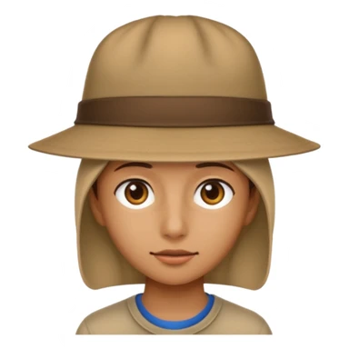 Person faced away looking behind them sticker