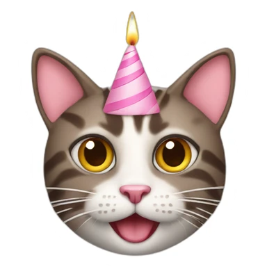 cat-with-birthday-cake sticker