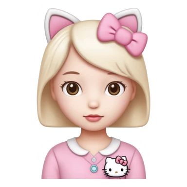  hello kitty style Human like sticker