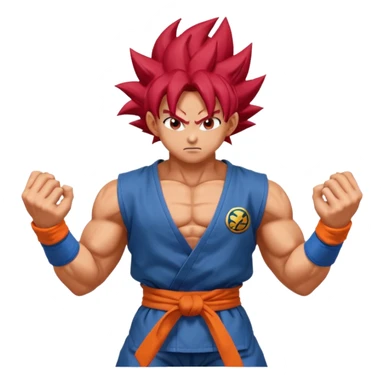 Goku super saiyan god sticker
