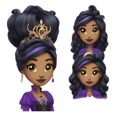 Raven Queen from ever after high sticker