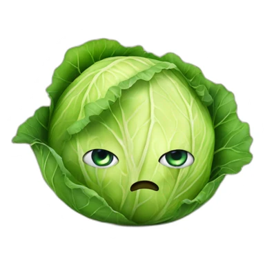 Cabbage with 1 eye sticker