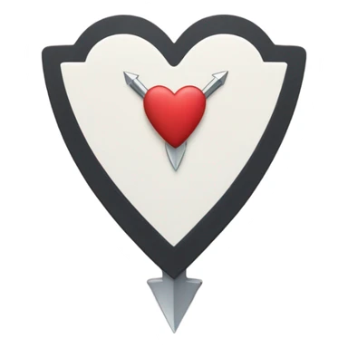 arrowhead with heart sticker