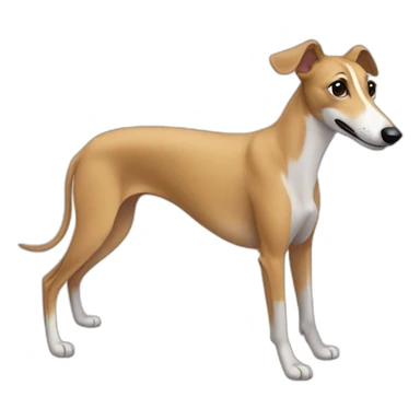 Fawn greyhound sticker