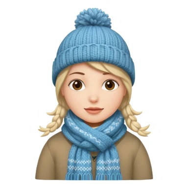 Cute winter clothes sticker
