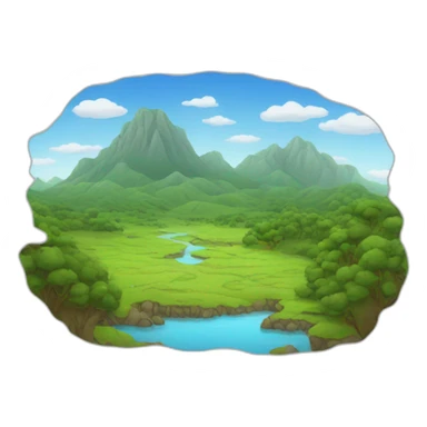 Landscape  sticker