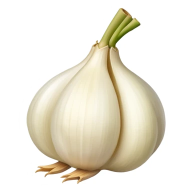 bird with the body of a garlic clove sticker
