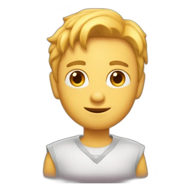 Emoji con un rayo  sticker