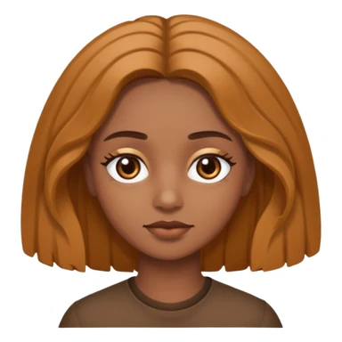 branca, olhos hazel, franjnha, pequenas sardas, cabelo castanho escuro, cabelo medio  sticker