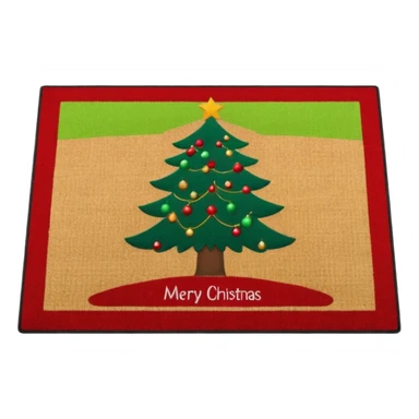 christmas doormat sticker