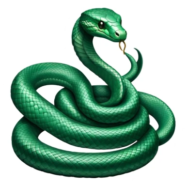 Realistic Hogwarts Slytherin snake sticker