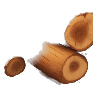 wood log sticker