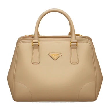 Beige Prada bag sticker