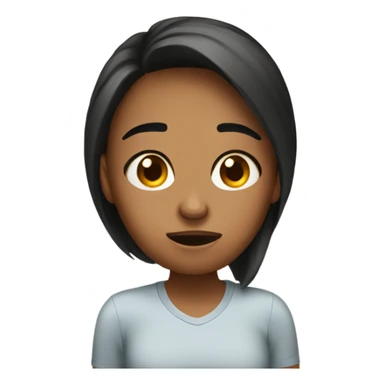 Embarassed girlfriend  sticker