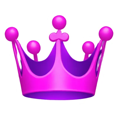 Neon Purple pink crown with the word FOUNDER on it sticker