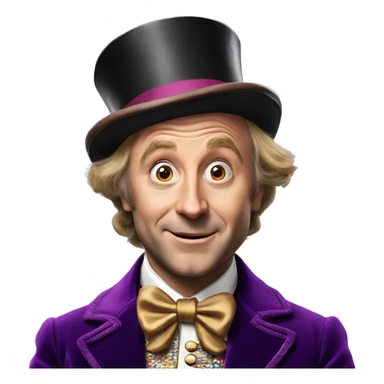 Willy Wonka from jonny deep  sticker