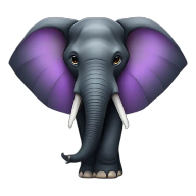 black-triangle  elephant sticker