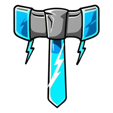thor's hammer mjolnir with lightning sticker