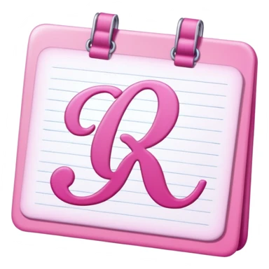 pink school grade card letter sticker