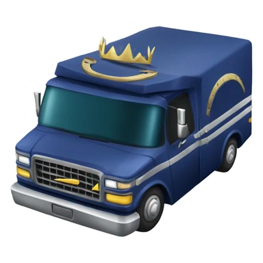 Dark blue Catgirl’s themed lowrider armored truck  sticker