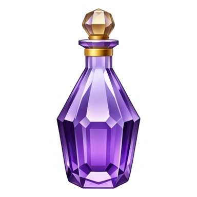 Purple amethyst bottle sticker