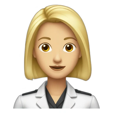 agent responsable douanier femme sticker