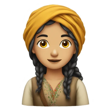 kurdish girl sticker