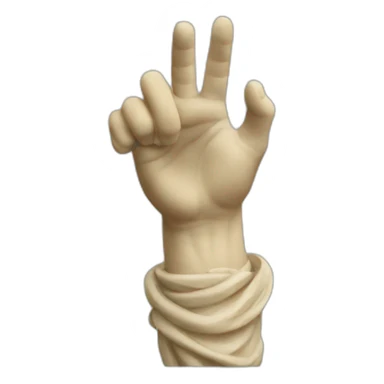 italian statue doing pinched fingers sticker