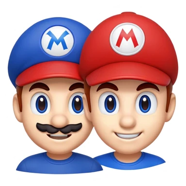 mariosonic face with cap sticker