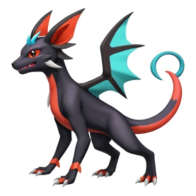 Salandit-Noivern-Umbreon-Silvally-fusion (full body) sticker