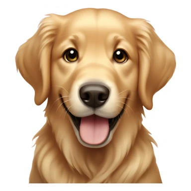 Golden retriever happy puppy sticker