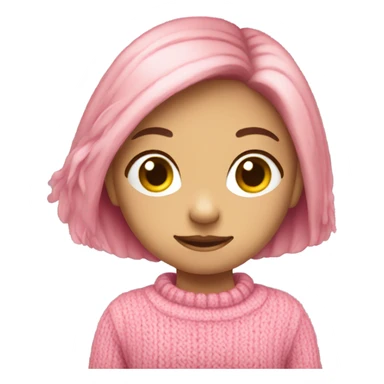 sweater pink for girl sticker