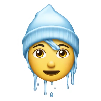 Dripping water woman in touque sticker